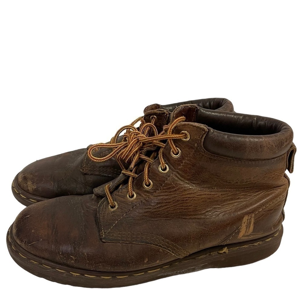 Vintage DR. MARTENS 939 Brown Leather Boots Made In England